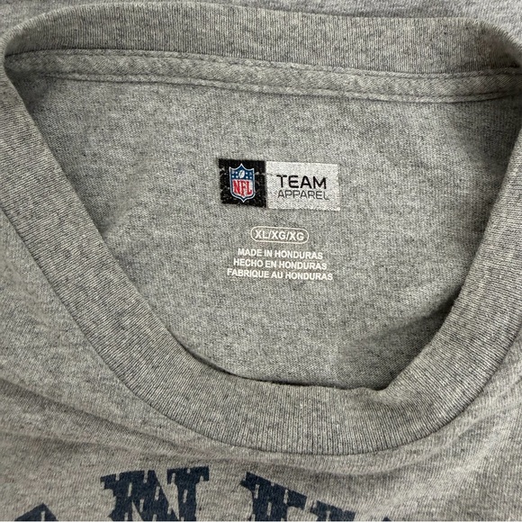 Denver Broncos NFL Team Apparel Gray Graphic T-Shirt XL Football Tee - Picture 6 of 7